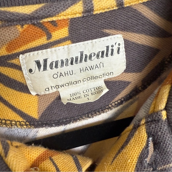 Vintage Manuhealii knit polo shirt size Large - Picture 7 of 8